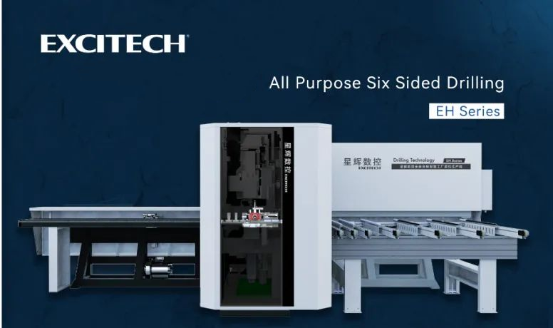 Tecnología compuesta, tecnología de alta definición Excitech, una máquina para conseguirlo | Taladro polivalente de seis caras.