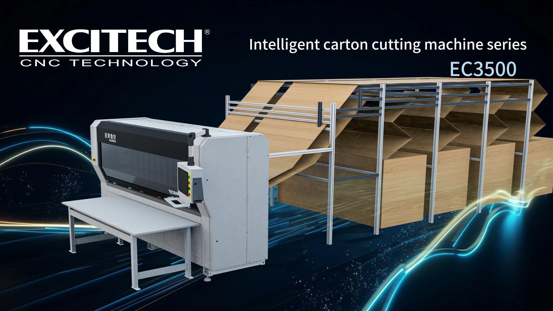 Empaquetado y corte de precisión sin esfuerzo con la máquina empacadora y cortadora de cajas de cartón Excitech