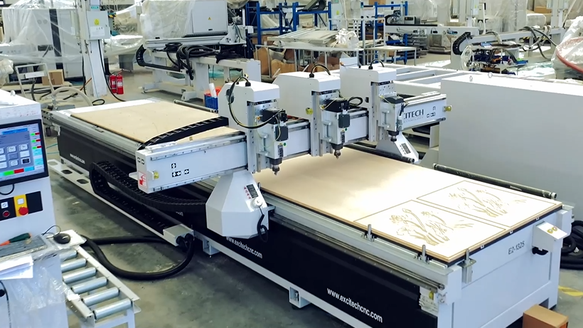 Configuración básica de la máquina de corte CNC.
