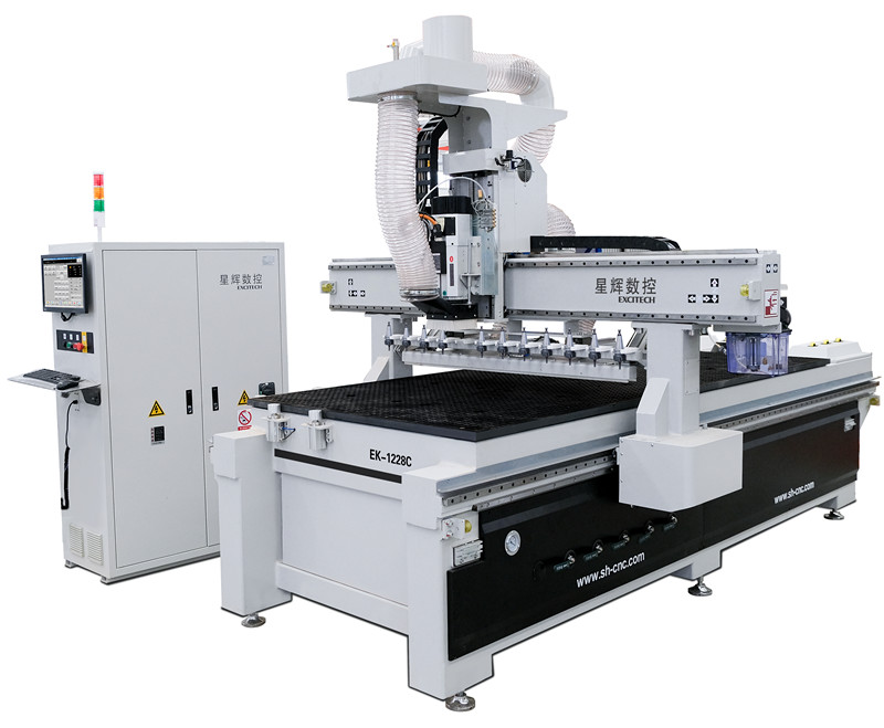 Máquina de anidación con cambio de herramienta de preetiquetado lineal serie EK-C CNC