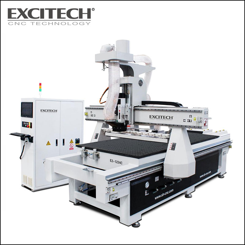 Máquina CNC de anidamiento con cambiador de herramientas lineal