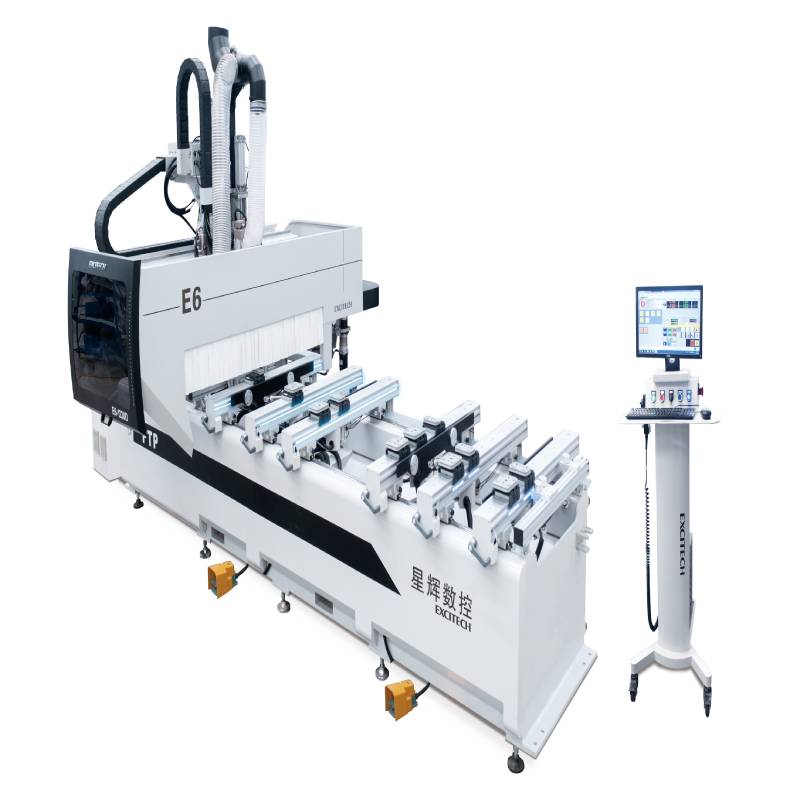 Centro de carpintería de perforación CNC PTP MDF de un solo brazo